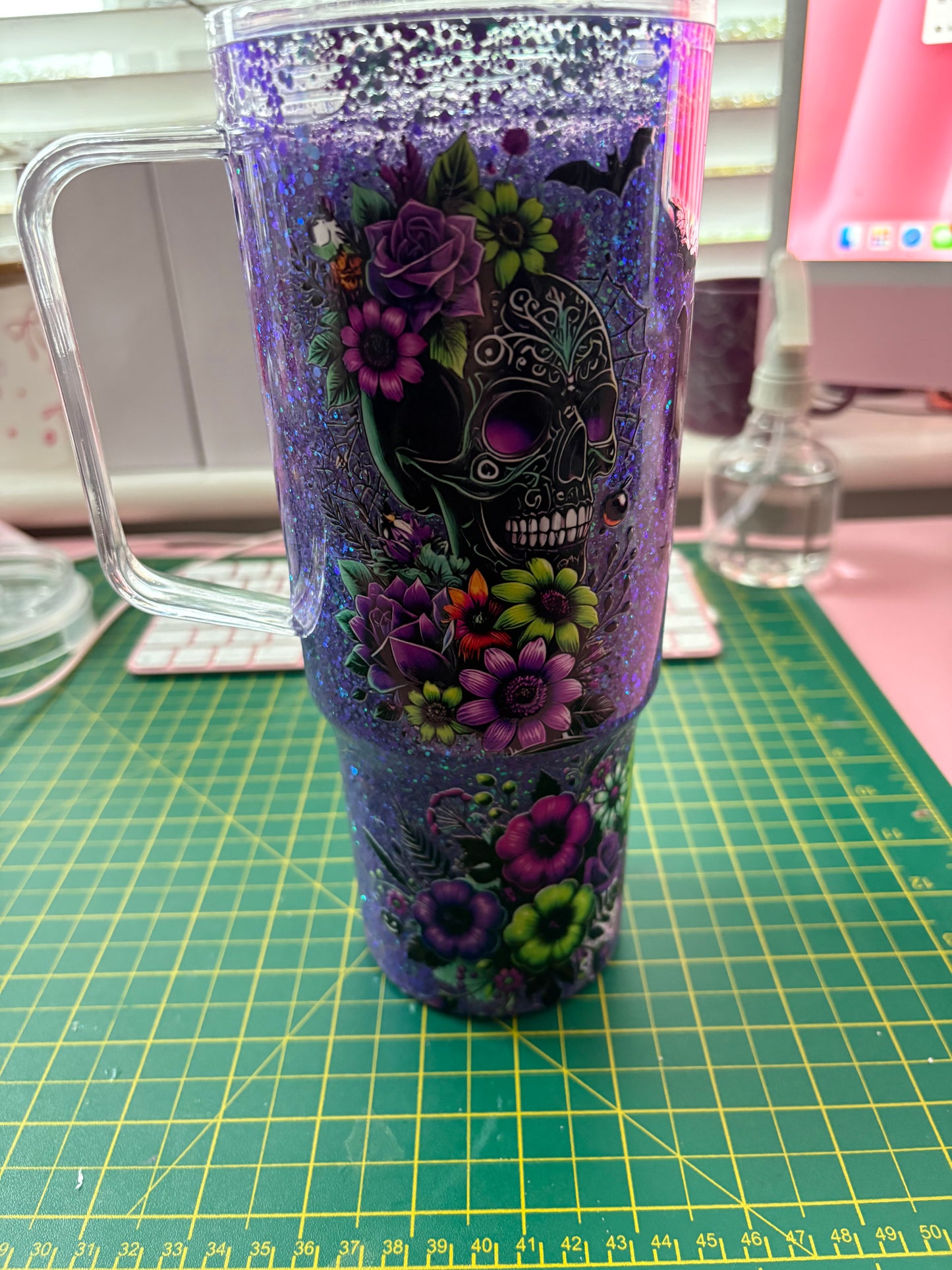 40oz snow globe tumbler